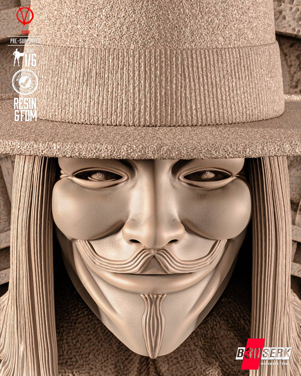 P站图纸印象馆 B3DSERK DC漫画 V字仇杀队 V B3DSERK DC漫画 V字仇杀队 V