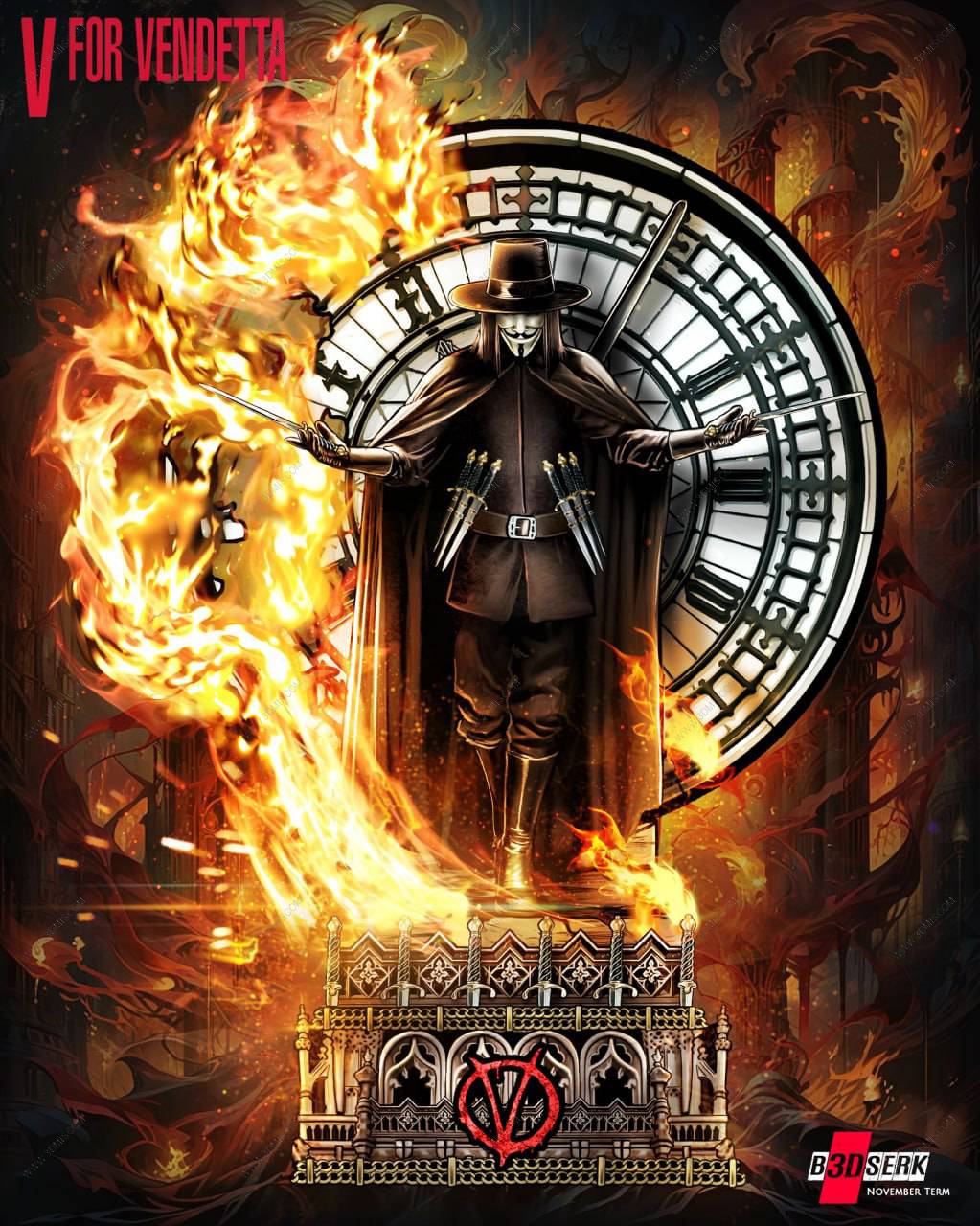 P站图纸印象馆 B3DSERK DC漫画 V字仇杀队 V B3DSERK DC漫画 V字仇杀队 V