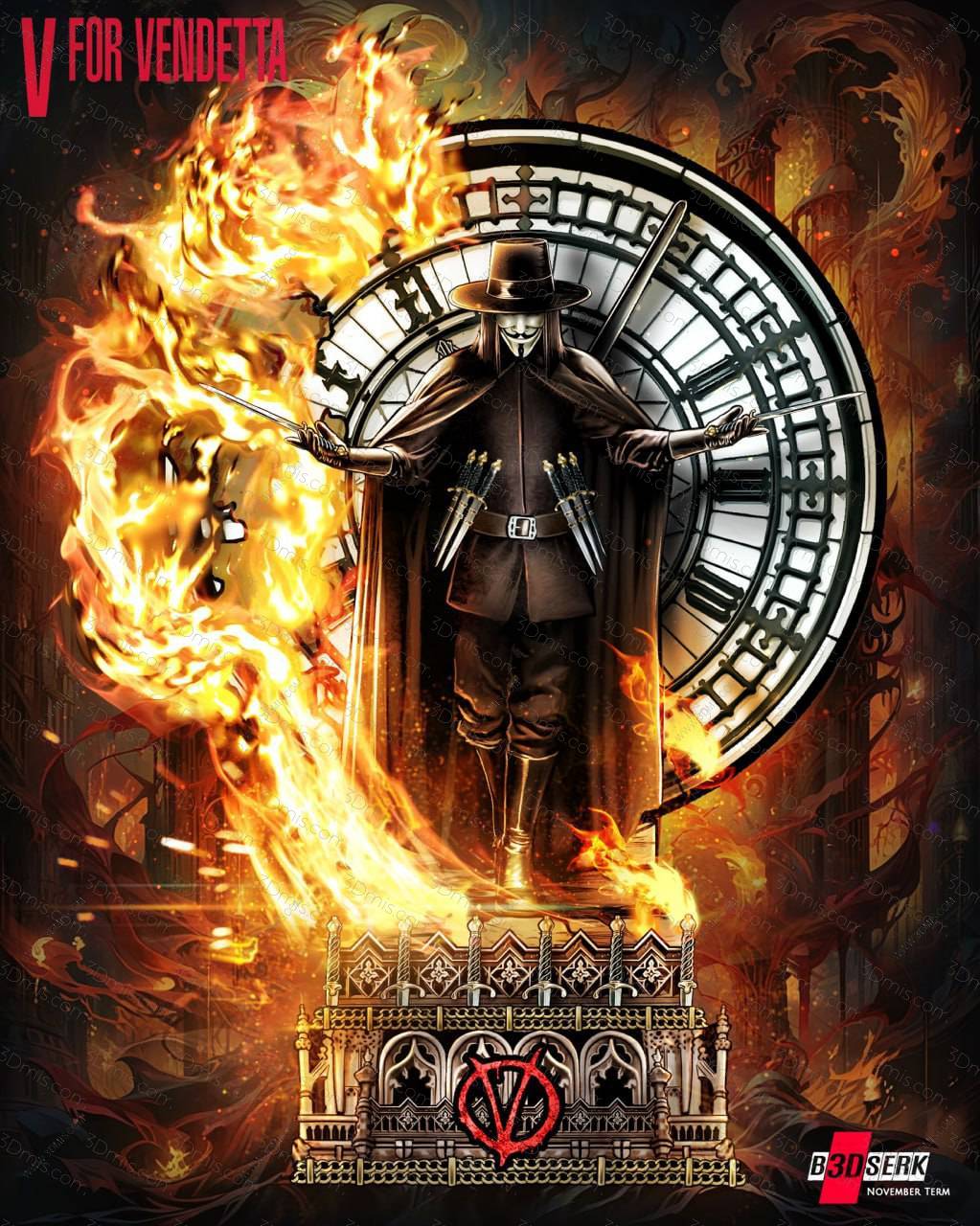 B3DSERK DC漫画 V字仇杀队 V