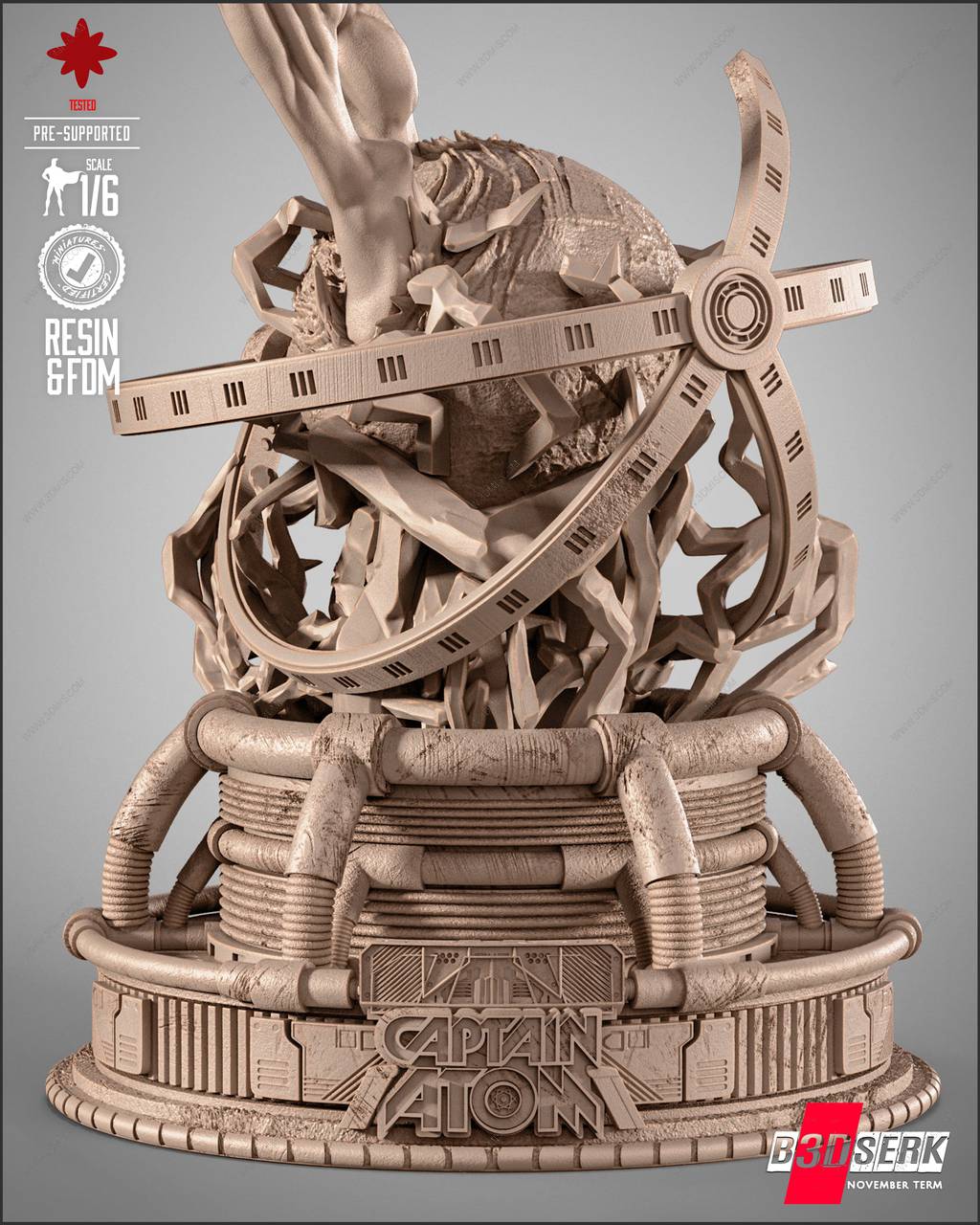 P站图纸印象馆 B3DSERK DC漫画 原子队长 纳森尼尔·亚当 B3DSERK DC漫画 原子队长 纳森尼尔·亚当