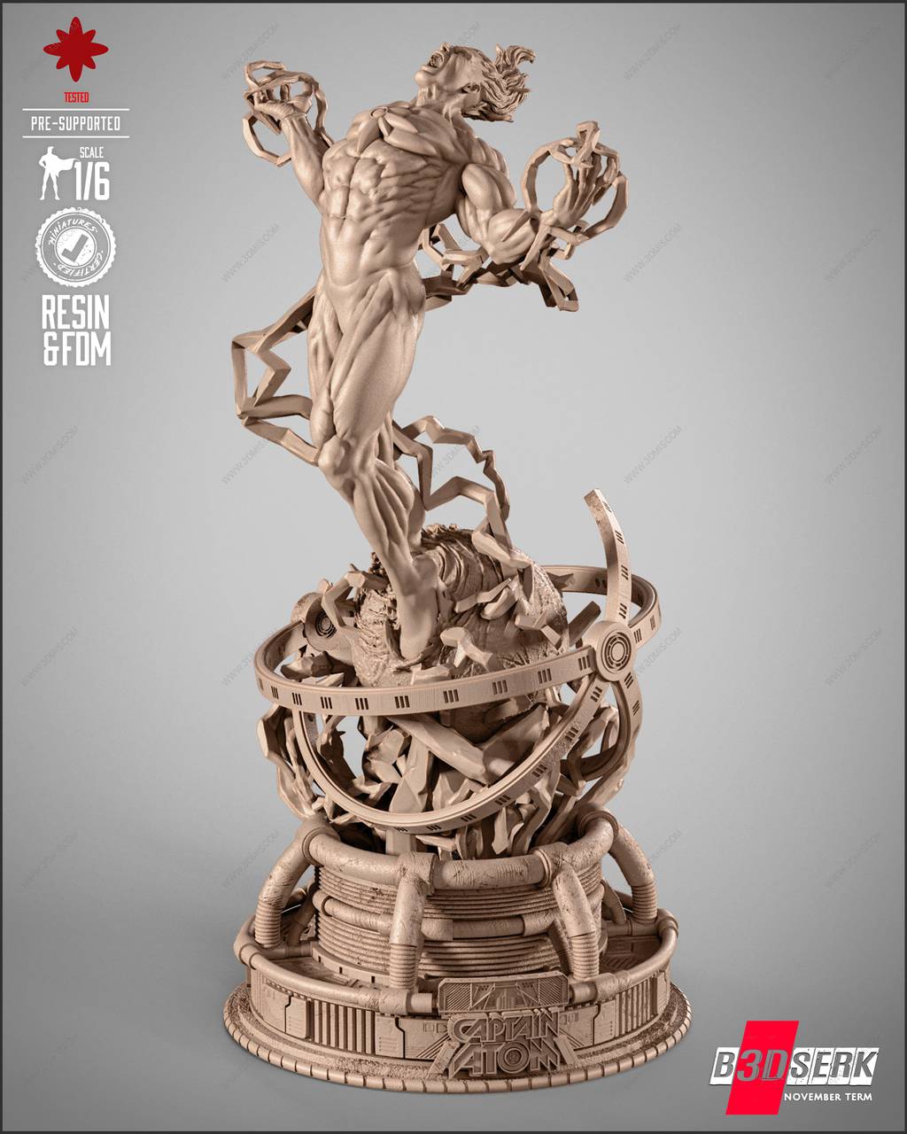 P站图纸印象馆 B3DSERK DC漫画 原子队长 纳森尼尔·亚当 B3DSERK DC漫画 原子队长 纳森尼尔·亚当