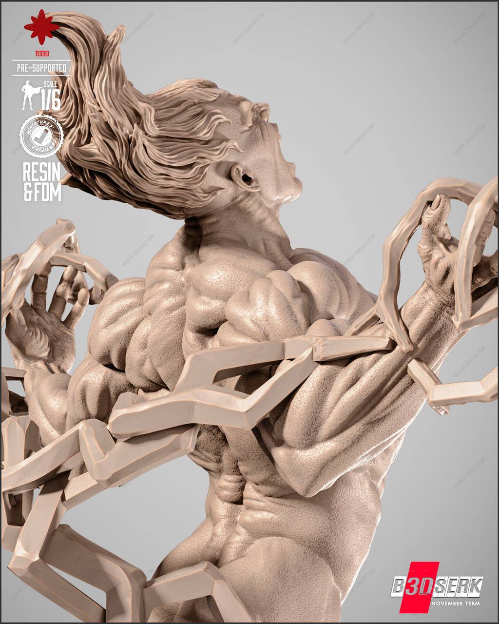 P站图纸印象馆 B3DSERK DC漫画 原子队长 纳森尼尔·亚当 B3DSERK DC漫画 原子队长 纳森尼尔·亚当