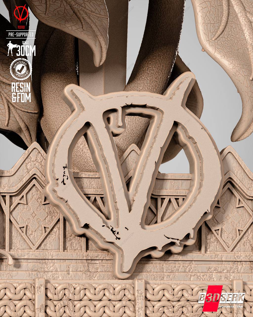 P站图纸印象馆 B3DSERK DC漫画 V字仇杀队 V的短刀 B3DSERK DC漫画 V字仇杀队 V的短刀