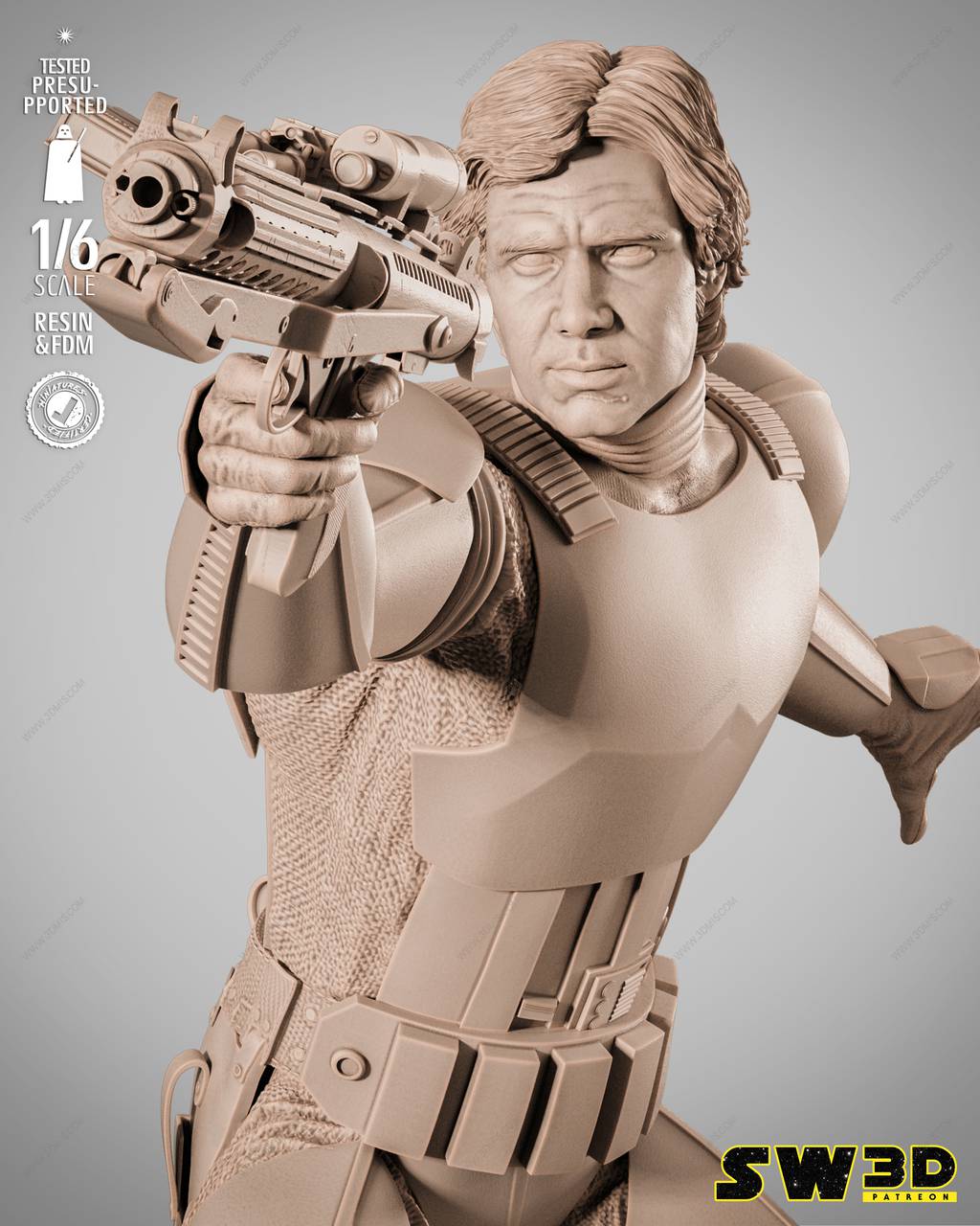 P站图纸印象馆 3DWicked 星球大战 游侠索罗 3DWicked 星球大战 游侠索罗