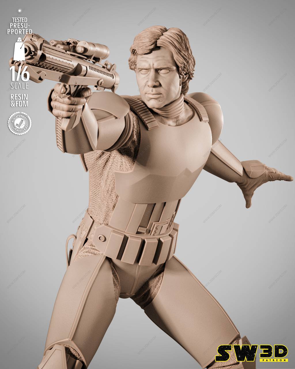 P站图纸印象馆 3DWicked 星球大战 游侠索罗 3DWicked 星球大战 游侠索罗