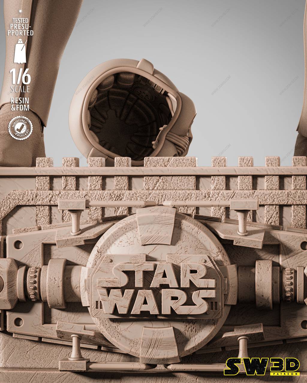 P站图纸印象馆 3DWicked 星球大战 游侠索罗 3DWicked 星球大战 游侠索罗