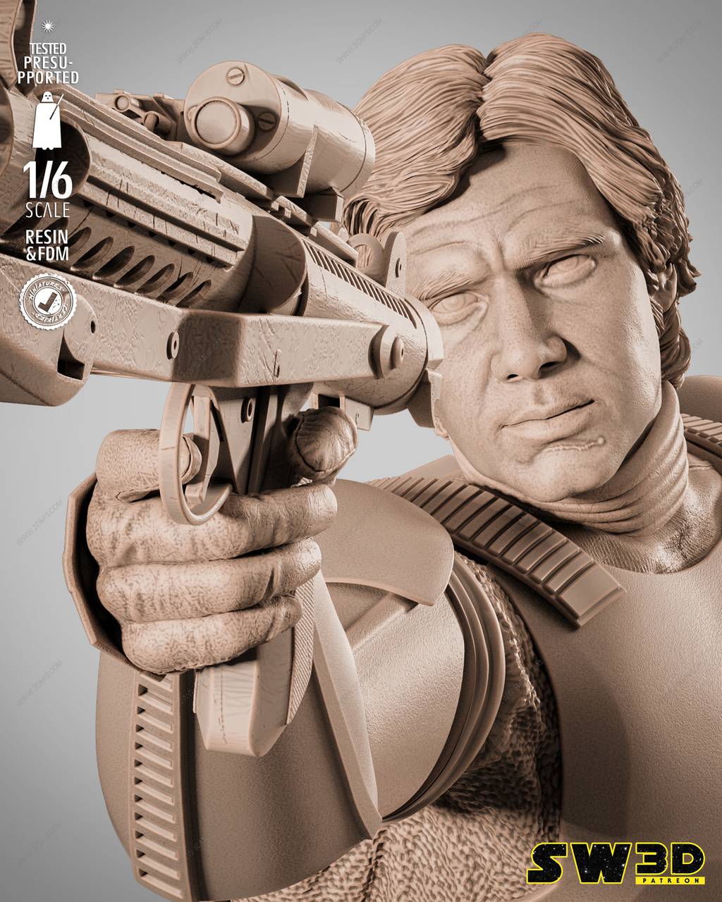 P站图纸印象馆 3DWicked 星球大战 游侠索罗 3DWicked 星球大战 游侠索罗