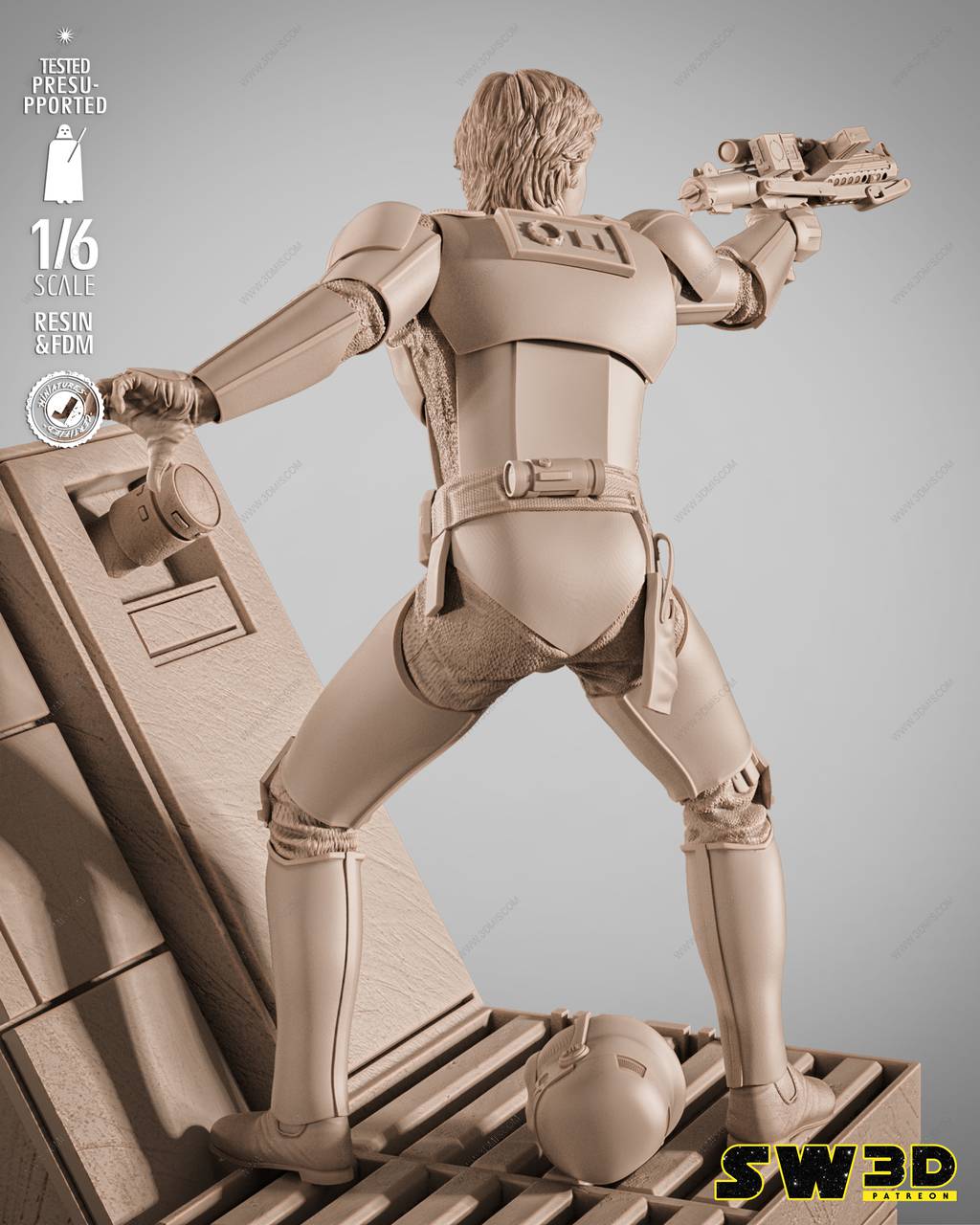 P站图纸印象馆 3DWicked 星球大战 游侠索罗 3DWicked 星球大战 游侠索罗