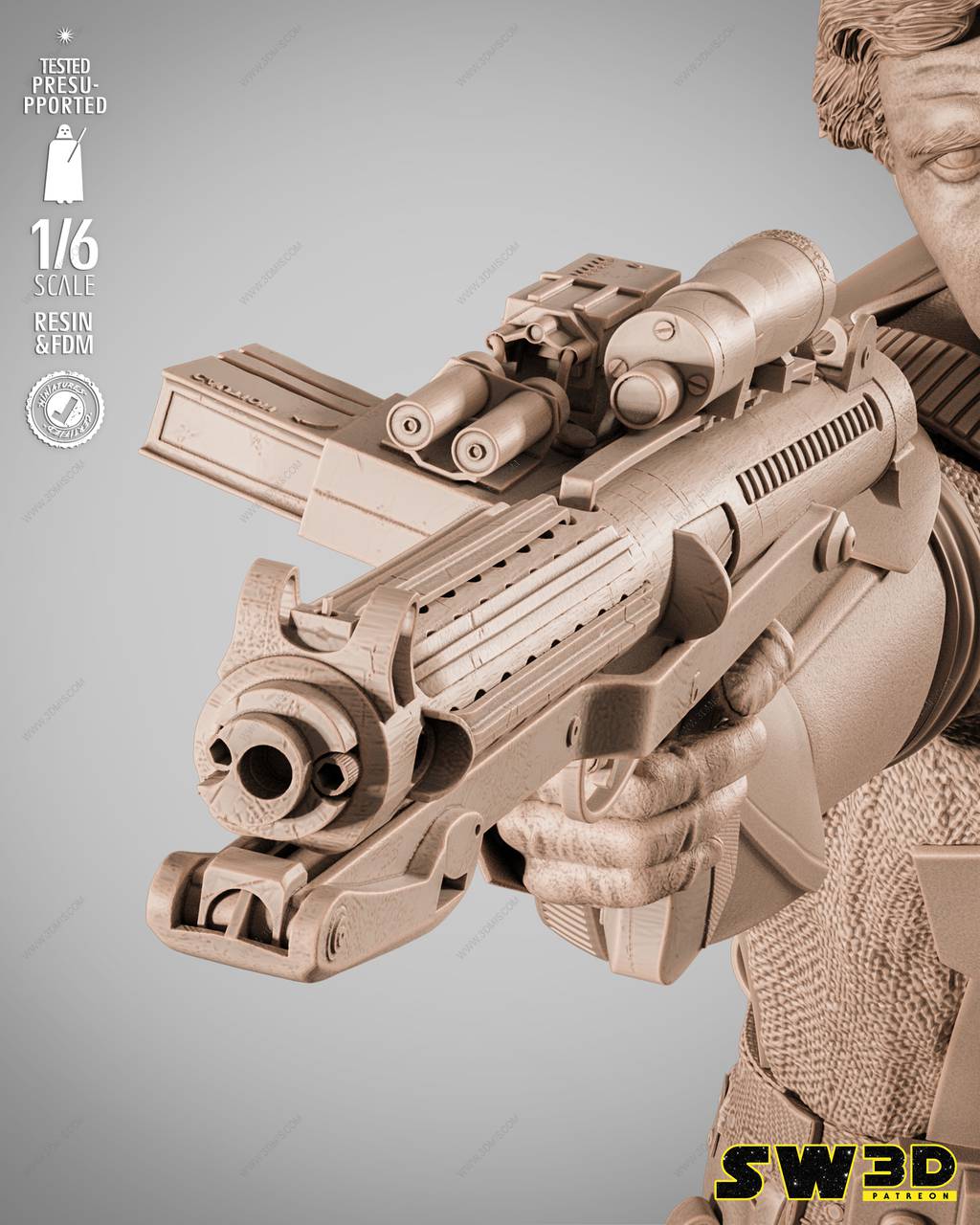 P站图纸印象馆 3DWicked 星球大战 游侠索罗 3DWicked 星球大战 游侠索罗