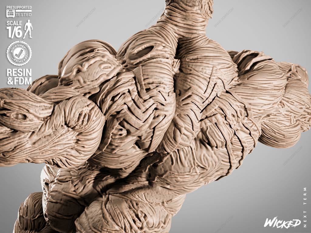 P站图纸印象馆 3DWicked 漫威 毒液 3DWicked 漫威 毒液