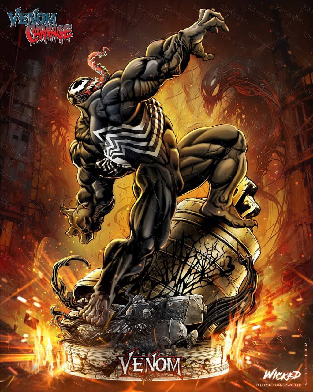 3DWicked 漫威 毒液