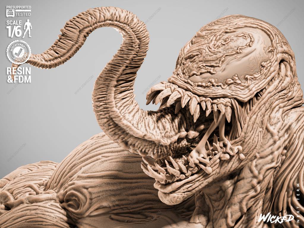 P站图纸印象馆 3DWicked 漫威 毒液 3DWicked 漫威 毒液