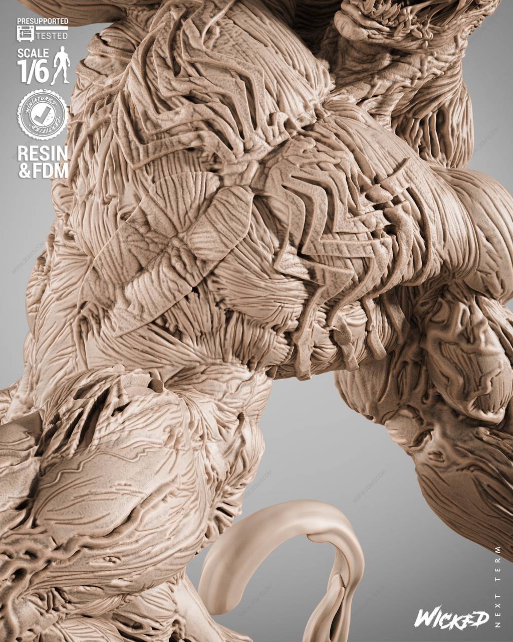 P站图纸印象馆 3DWicked 漫威 毒液VS屠杀 3DWicked 漫威 毒液VS屠杀