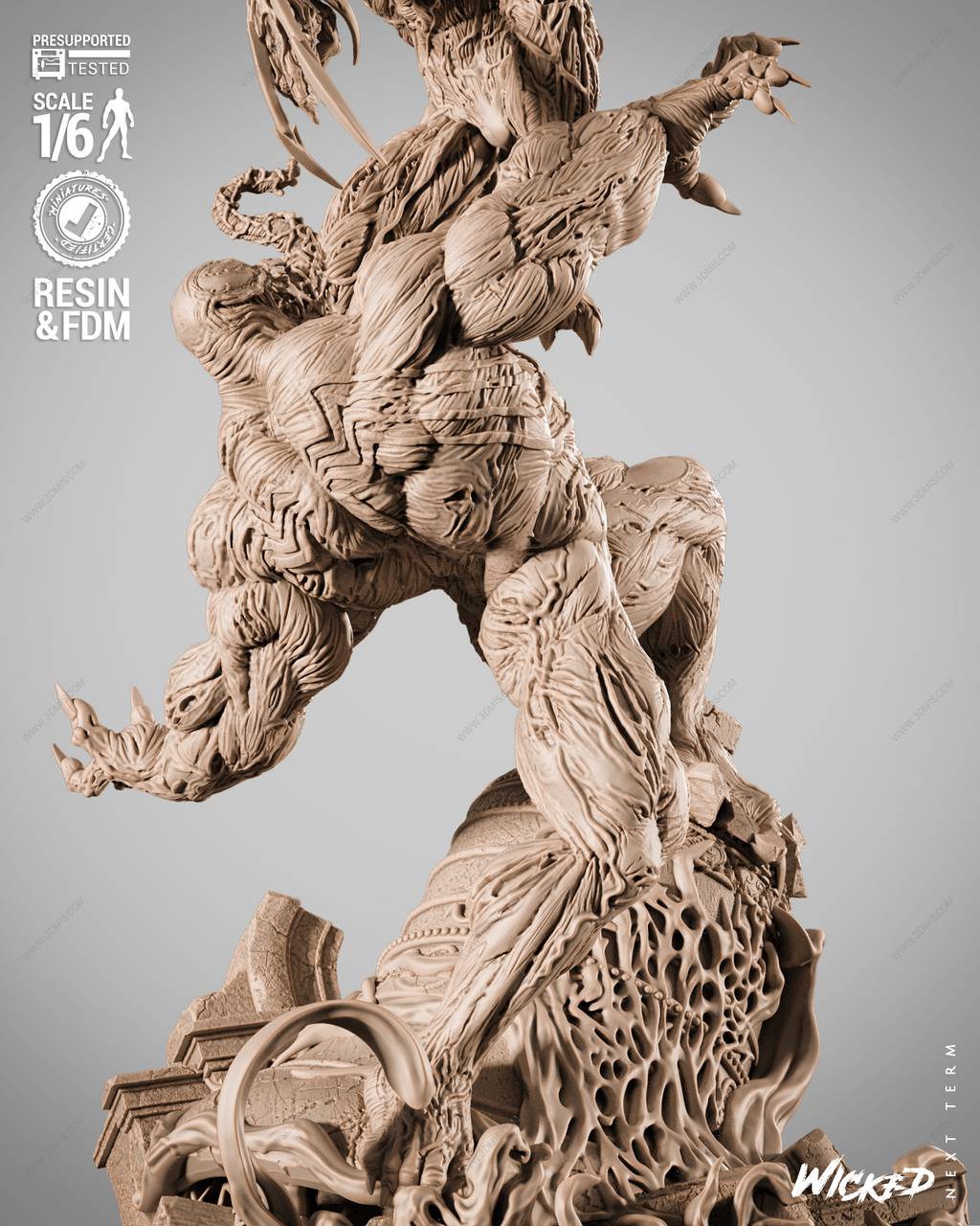 P站图纸印象馆 3DWicked 漫威 毒液VS屠杀 3DWicked 漫威 毒液VS屠杀