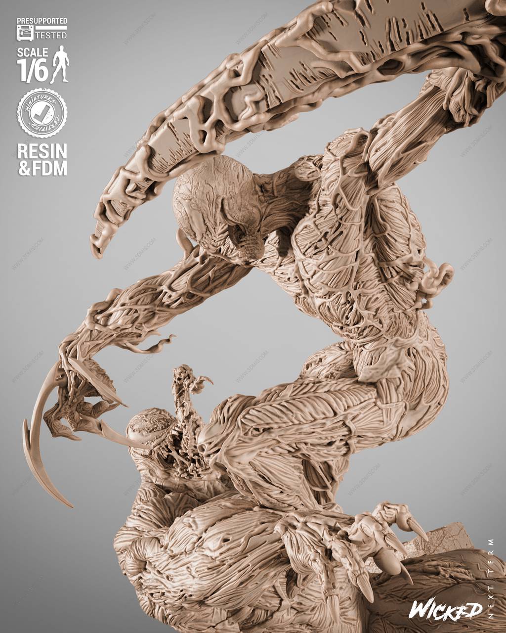 P站图纸印象馆 3DWicked 漫威 毒液VS屠杀 3DWicked 漫威 毒液VS屠杀