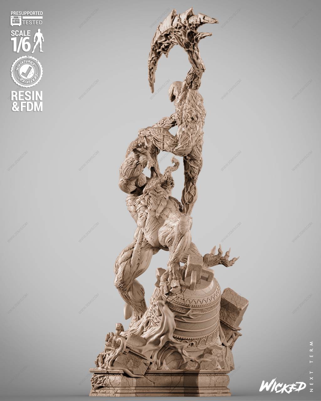 P站图纸印象馆 3DWicked 漫威 毒液VS屠杀 3DWicked 漫威 毒液VS屠杀