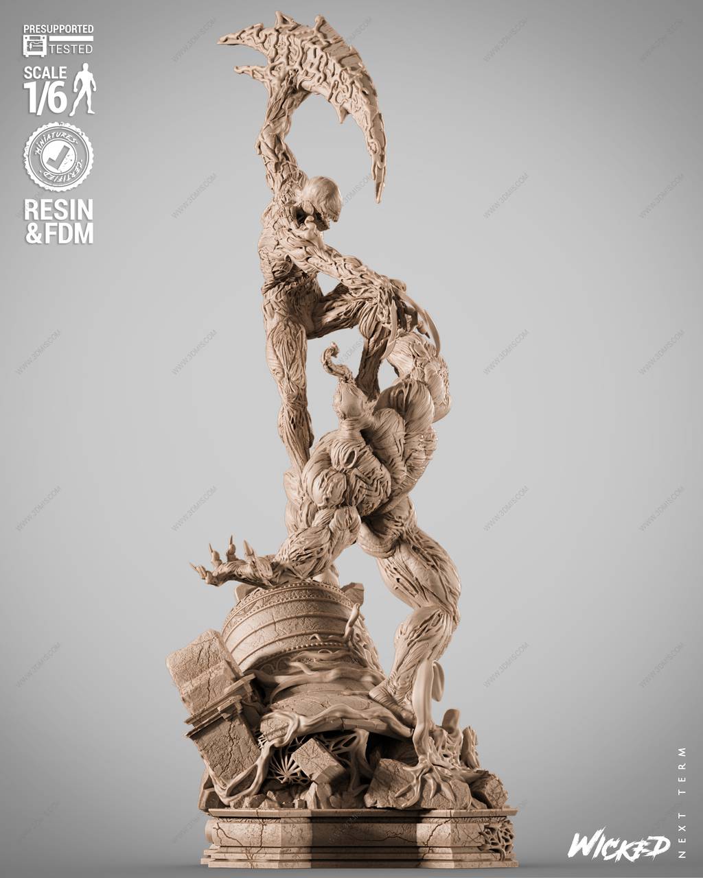 P站图纸印象馆 3DWicked 漫威 毒液VS屠杀 3DWicked 漫威 毒液VS屠杀