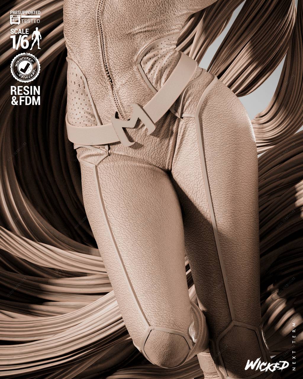 P站图纸印象馆 3DWicked 漫威 美杜莎 3DWicked 漫威 美杜莎