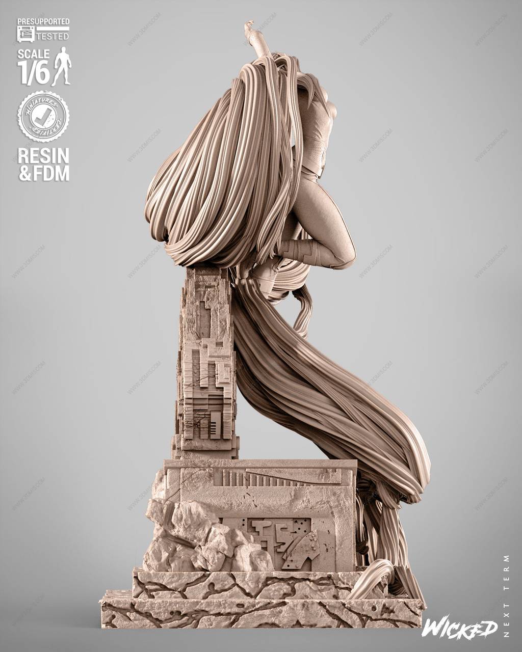 P站图纸印象馆 3DWicked 漫威 美杜莎 3DWicked 漫威 美杜莎