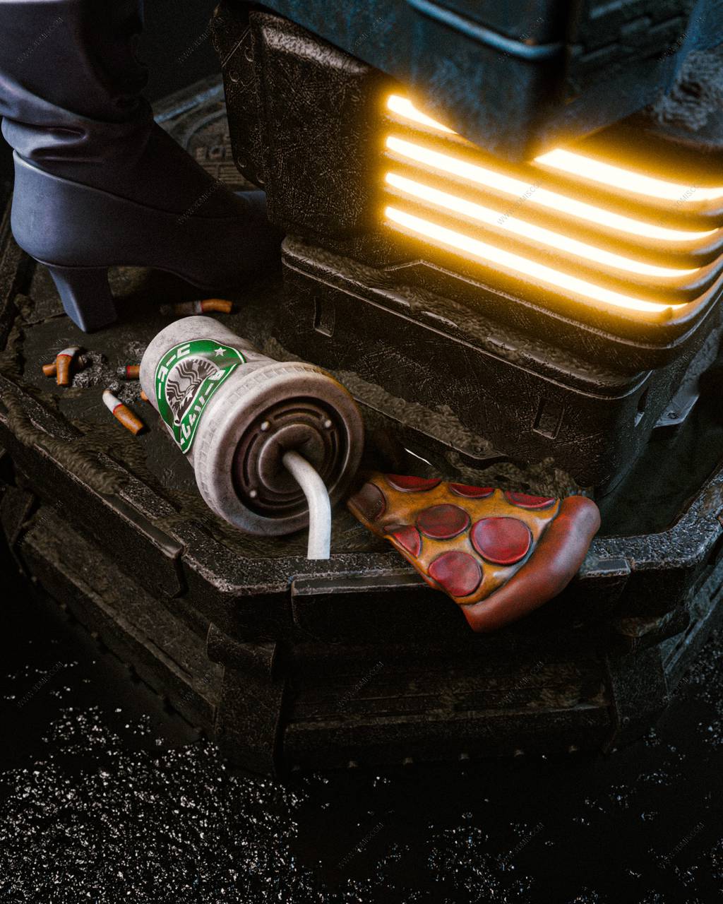 P站图纸印象馆 CA3D 星际牛仔 菲·瓦伦坦 CA3D 星际牛仔 菲·瓦伦坦