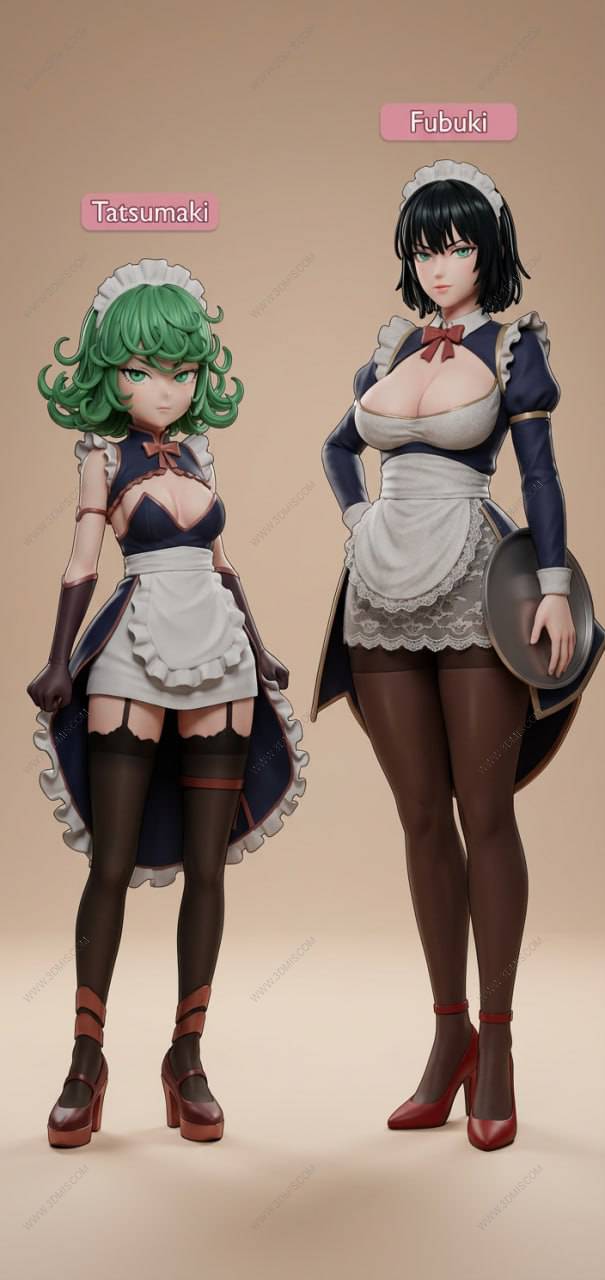 P站图纸印象馆 一拳超人 吹雪和龙卷 一拳超人 吹雪和龙卷