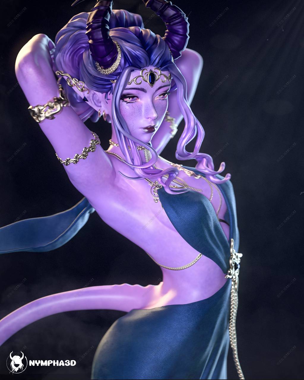 P站图纸印象馆 NYMPHA 3D 龙与地下城 提夫林 NYMPHA 3D 龙与地下城 提夫林