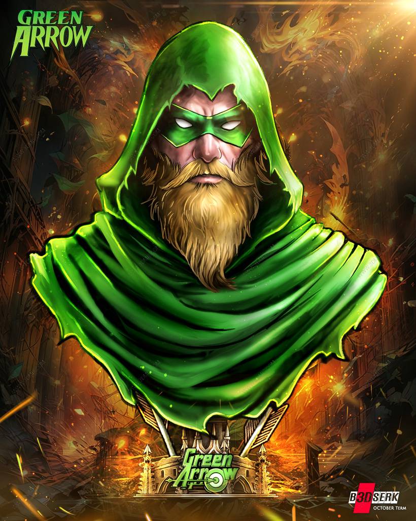 P站图纸印象馆 B3DSERK DC漫画 奥利弗·奎恩 B3DSERK DC漫画 奥利弗·奎恩