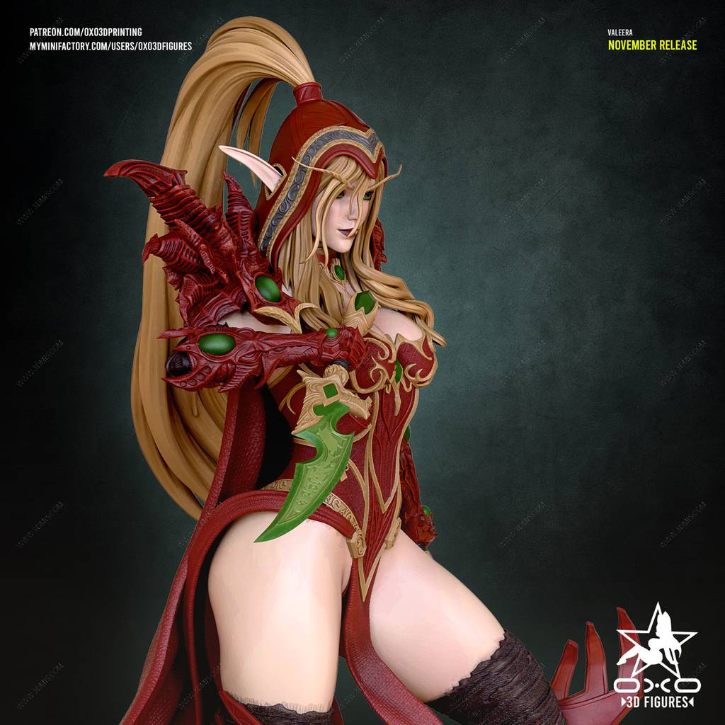 P站图纸印象馆 OXO3D 魔兽世界 瓦莉拉·萨古纳尔 OXO3D 魔兽世界 瓦莉拉·萨古纳尔