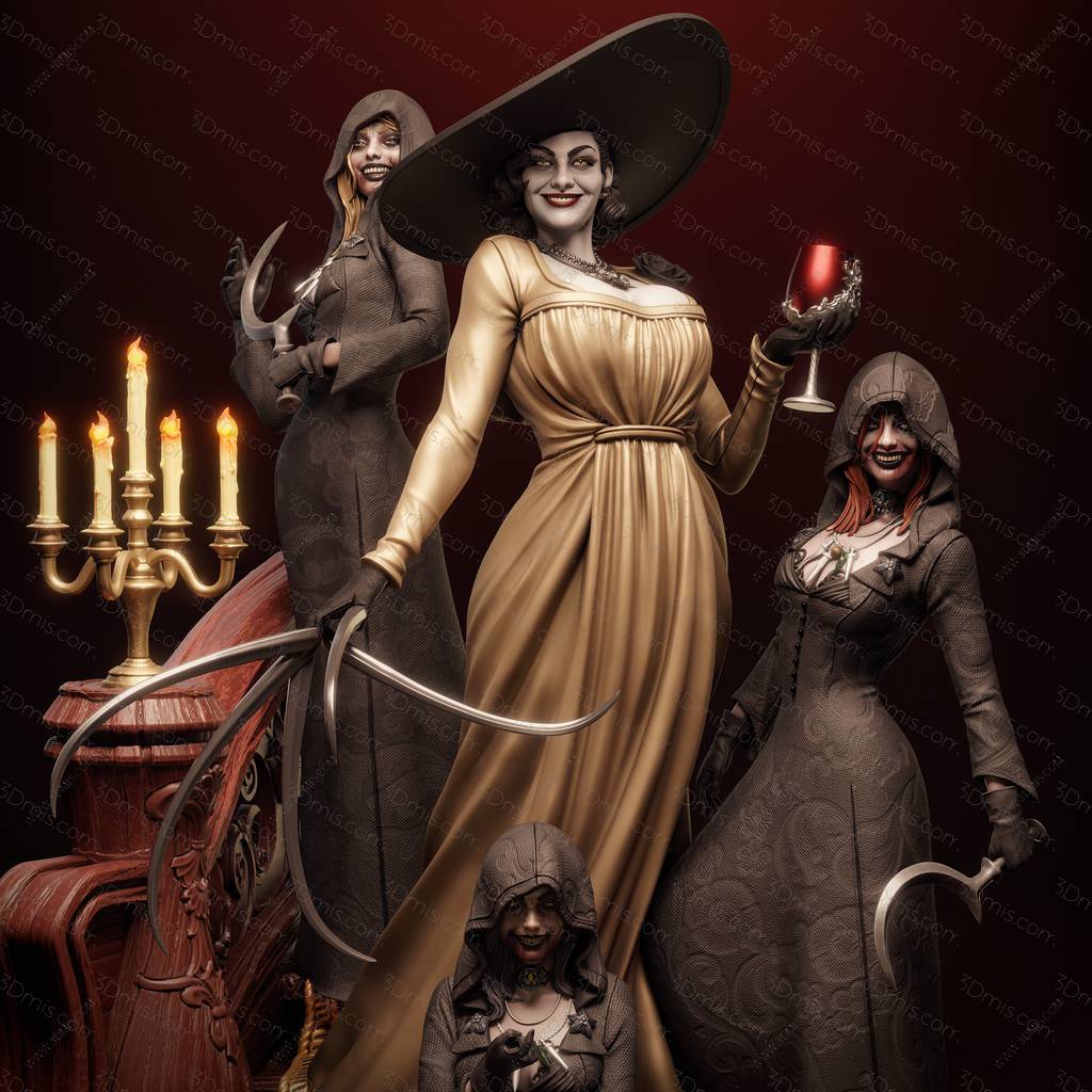 P站图纸印象馆 CA3D 生化危机 八尺夫人 CA3D 生化危机 八尺夫人