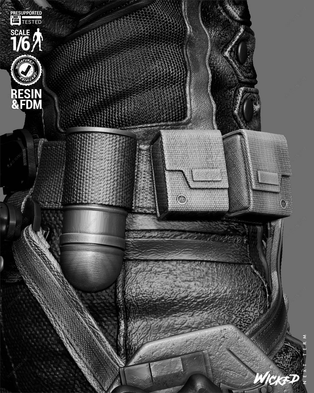 P站图纸印象馆 3DWicked 漫威 冬日战士 3DWicked 漫威 冬日战士