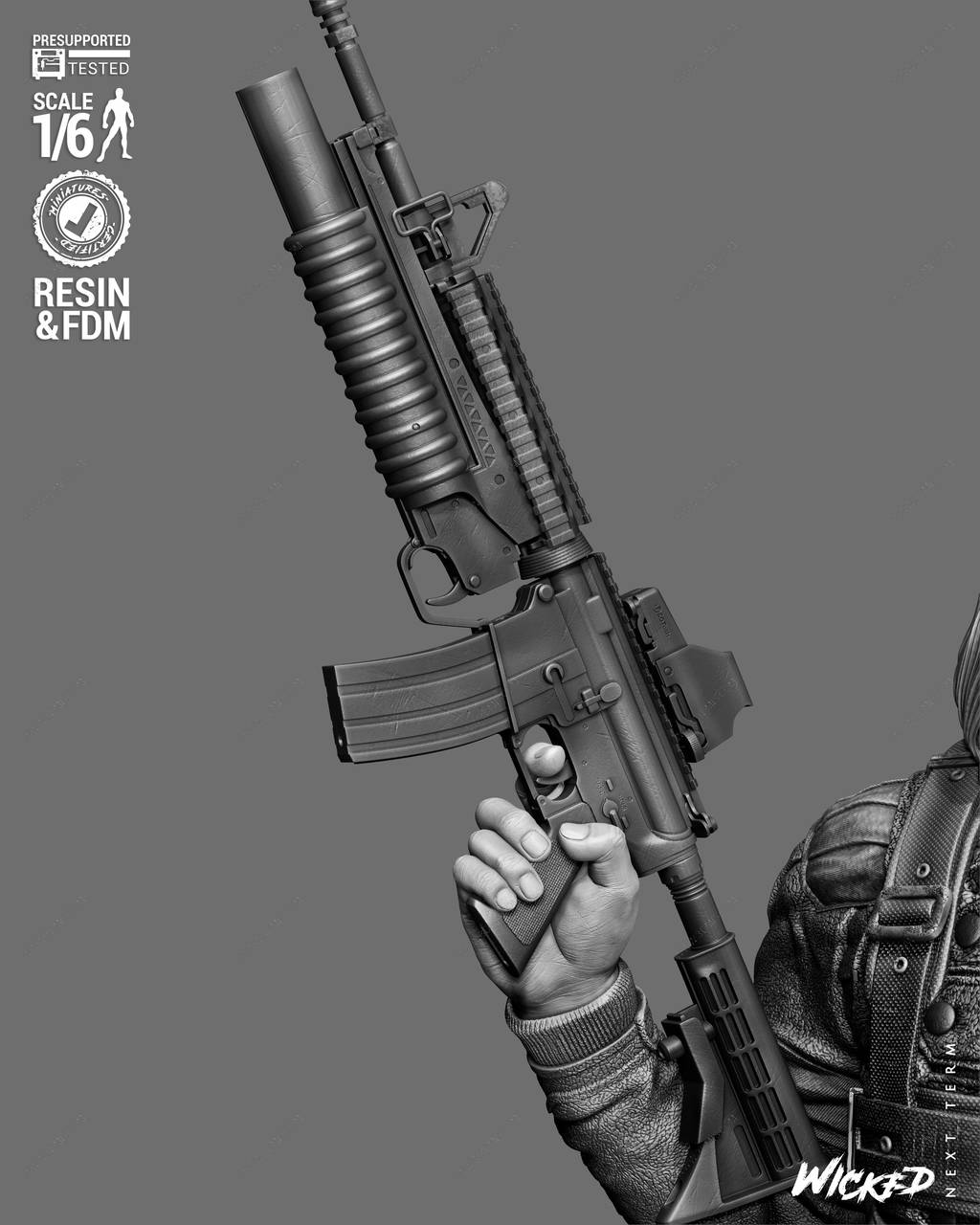 P站图纸印象馆 3DWicked 漫威 冬日战士 3DWicked 漫威 冬日战士