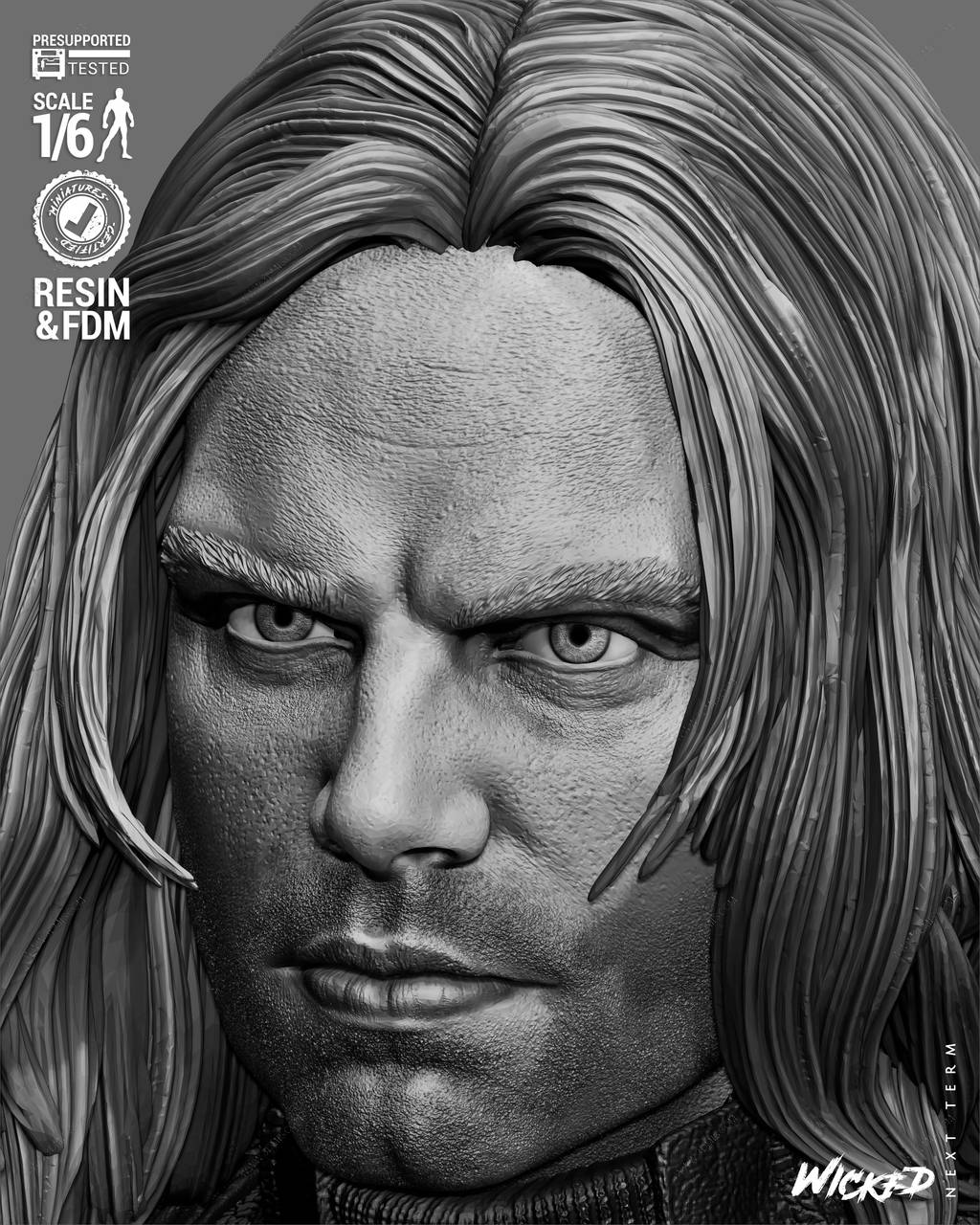 P站图纸印象馆 3DWicked 漫威 冬日战士 3DWicked 漫威 冬日战士