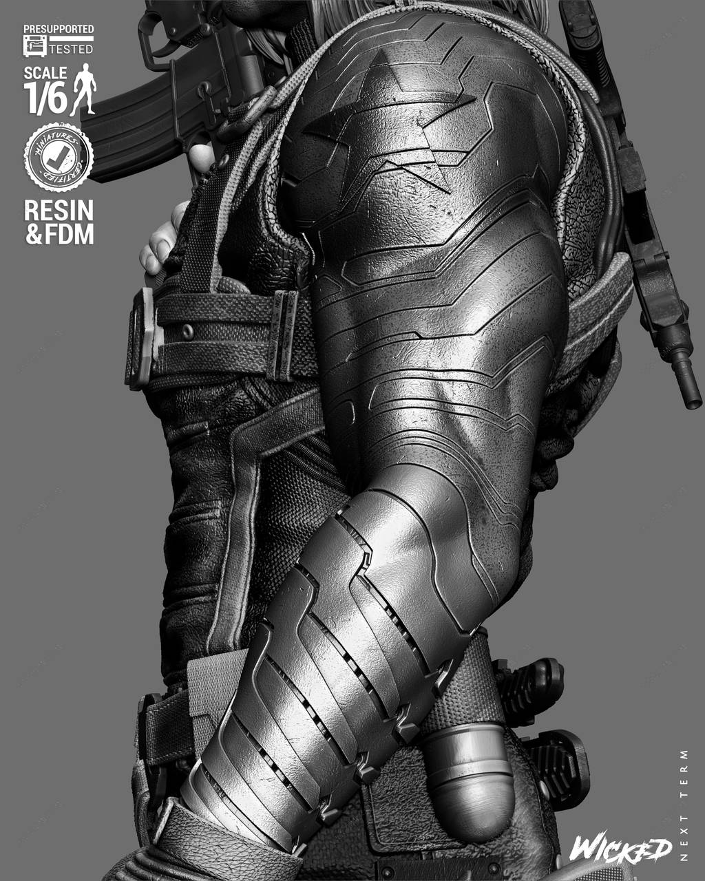 P站图纸印象馆 3DWicked 漫威 冬日战士 3DWicked 漫威 冬日战士