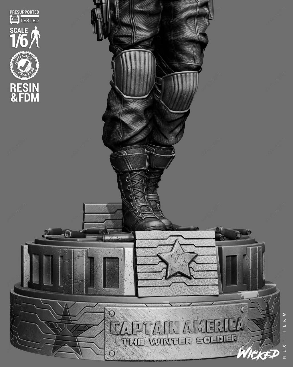 P站图纸印象馆 3DWicked 漫威 冬日战士 3DWicked 漫威 冬日战士