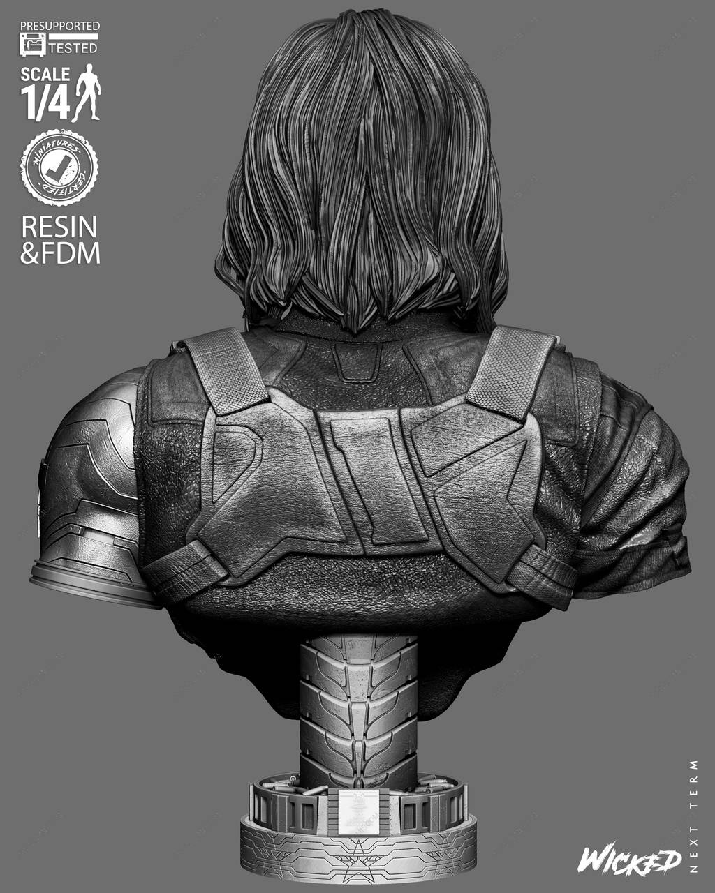 P站图纸印象馆 3DWicked 漫威 冬日战士 3DWicked 漫威 冬日战士