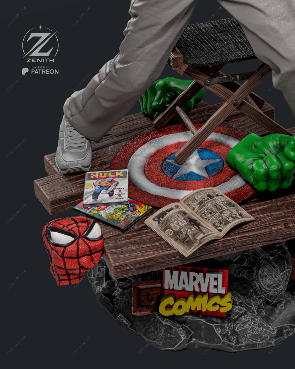 P站图纸印象馆 ZEZ STUDIOS 漫威 斯坦·李 ZEZ STUDIOS 漫威 斯坦·李