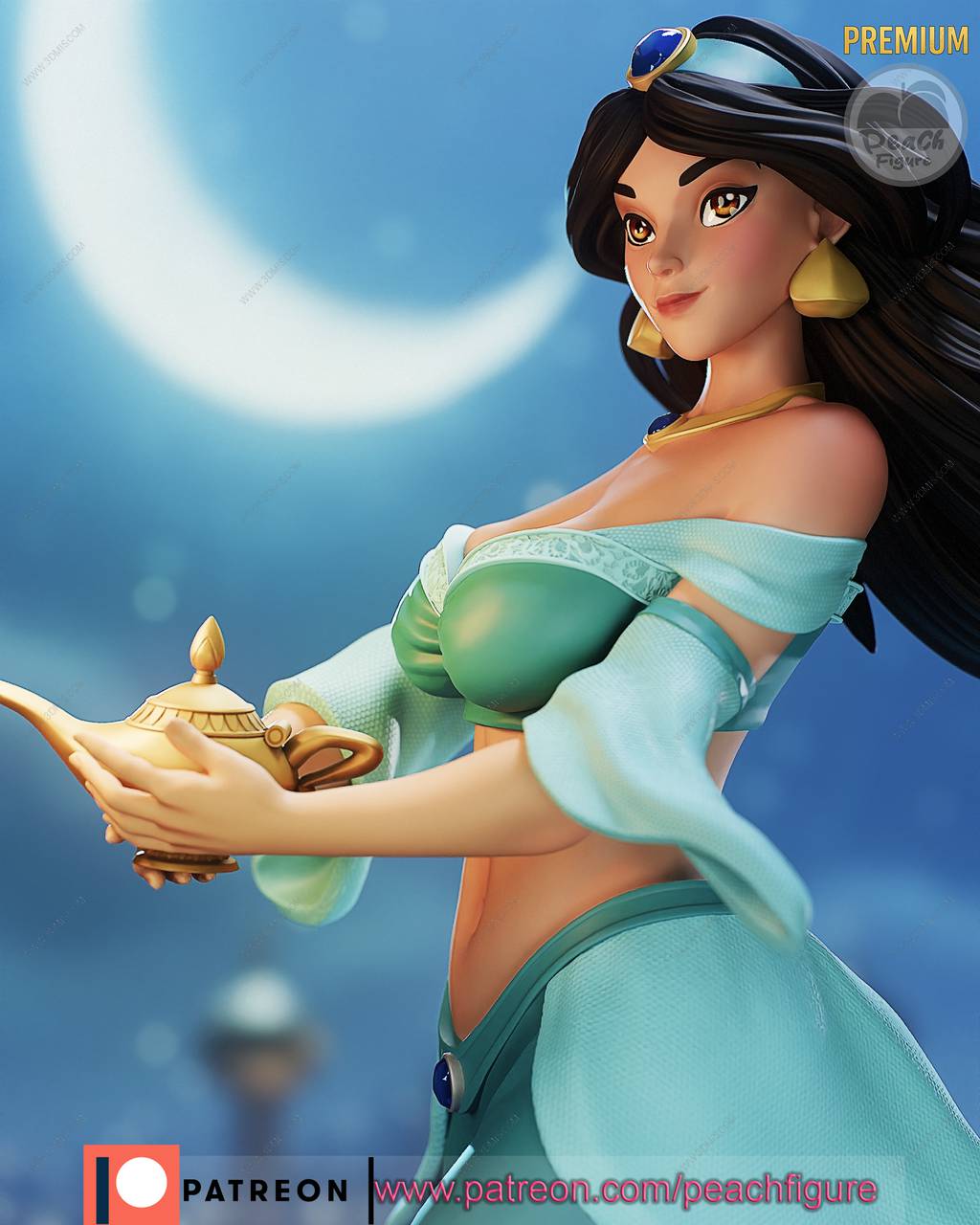 P站图纸印象馆 Peach Figure 阿拉丁 茉莉公主 Peach Figure 阿拉丁 茉莉公主