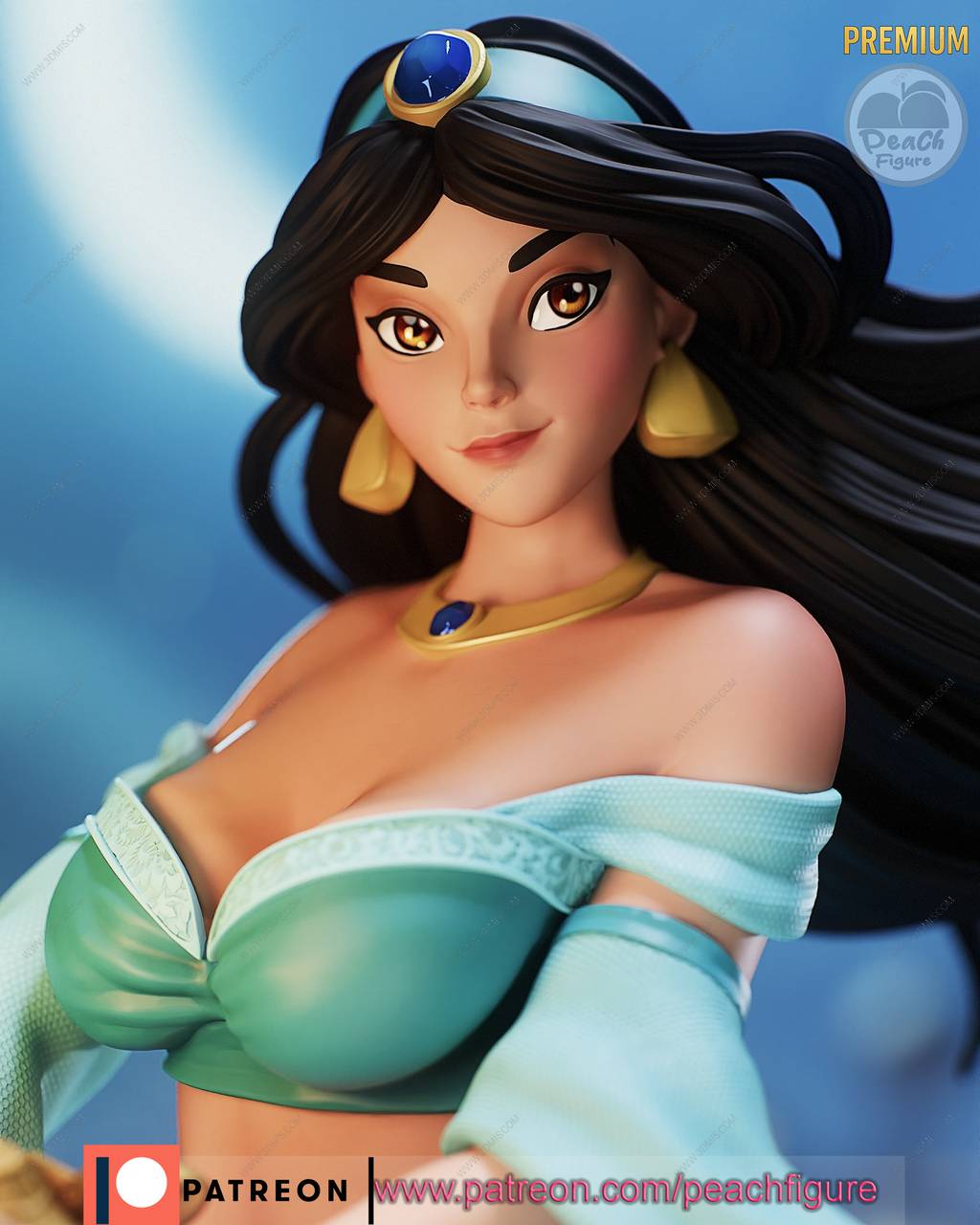 P站图纸印象馆 Peach Figure 阿拉丁 茉莉公主 Peach Figure 阿拉丁 茉莉公主
