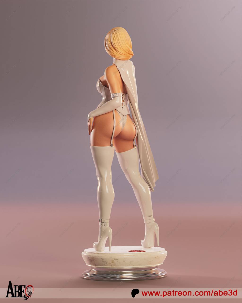 P站图纸印象馆 ABE3D 漫威 白皇后 ABE3D 漫威 白皇后