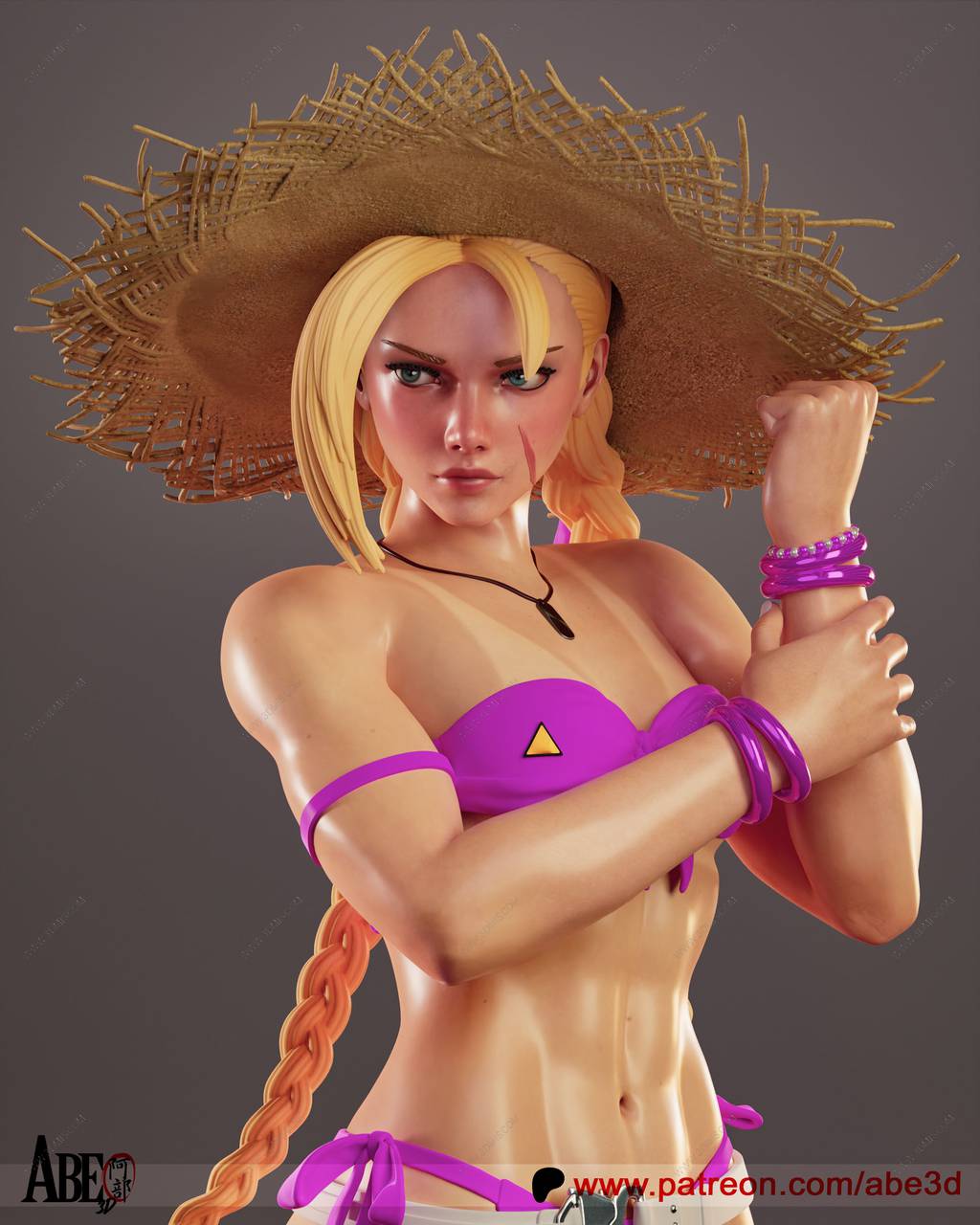 P站图纸印象馆 ABE3D 街头霸王 嘉米·怀特 ABE3D 街头霸王 嘉米·怀特