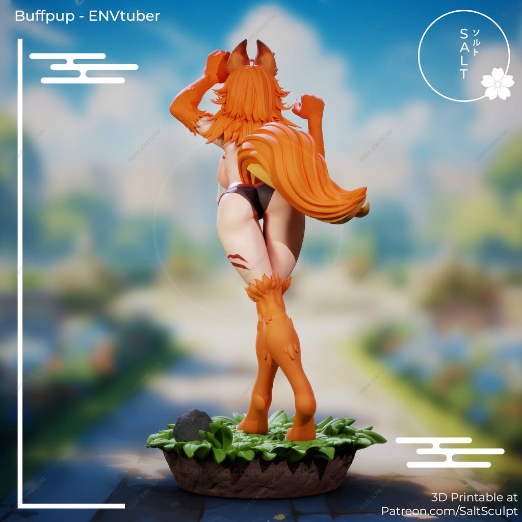 P站图纸印象馆 SaltSculpt 虚拟主播 狼人妹 SaltSculpt 虚拟主播 狼人妹