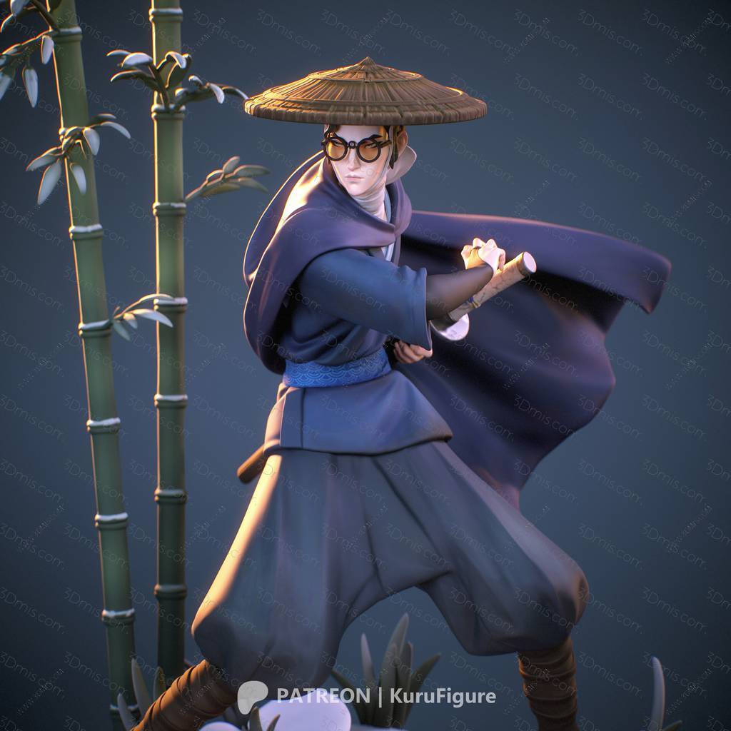 P站图纸印象馆 Kuru Figure 蓝眼武士 阿水 Kuru Figure 蓝眼武士 阿水