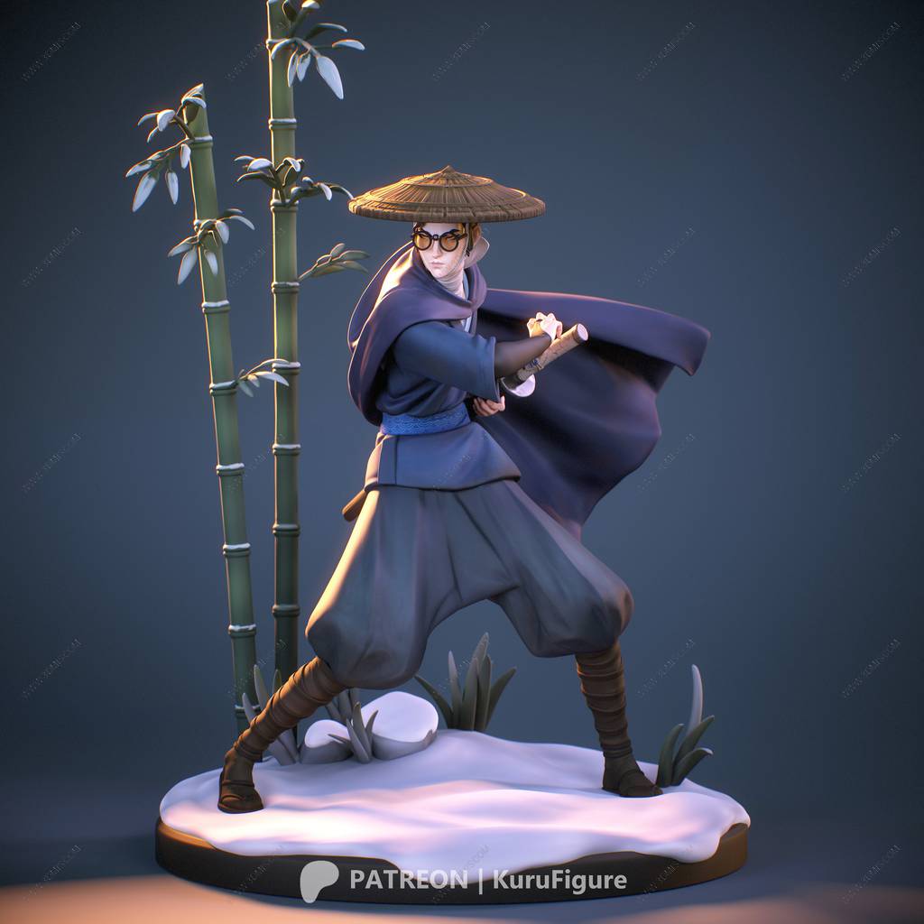 P站图纸印象馆 Kuru Figure 蓝眼武士 阿水 Kuru Figure 蓝眼武士 阿水
