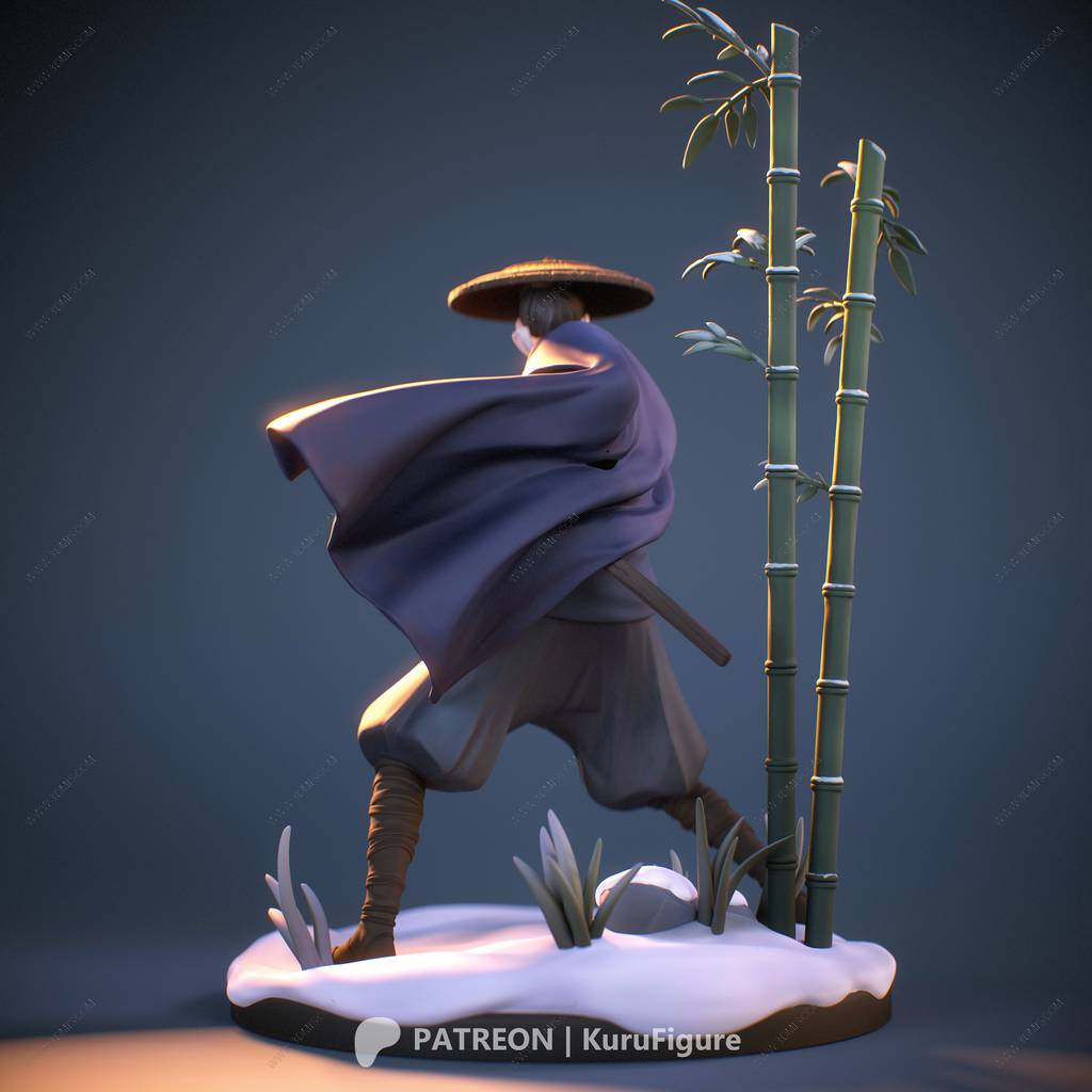 P站图纸印象馆 Kuru Figure 蓝眼武士 阿水 Kuru Figure 蓝眼武士 阿水