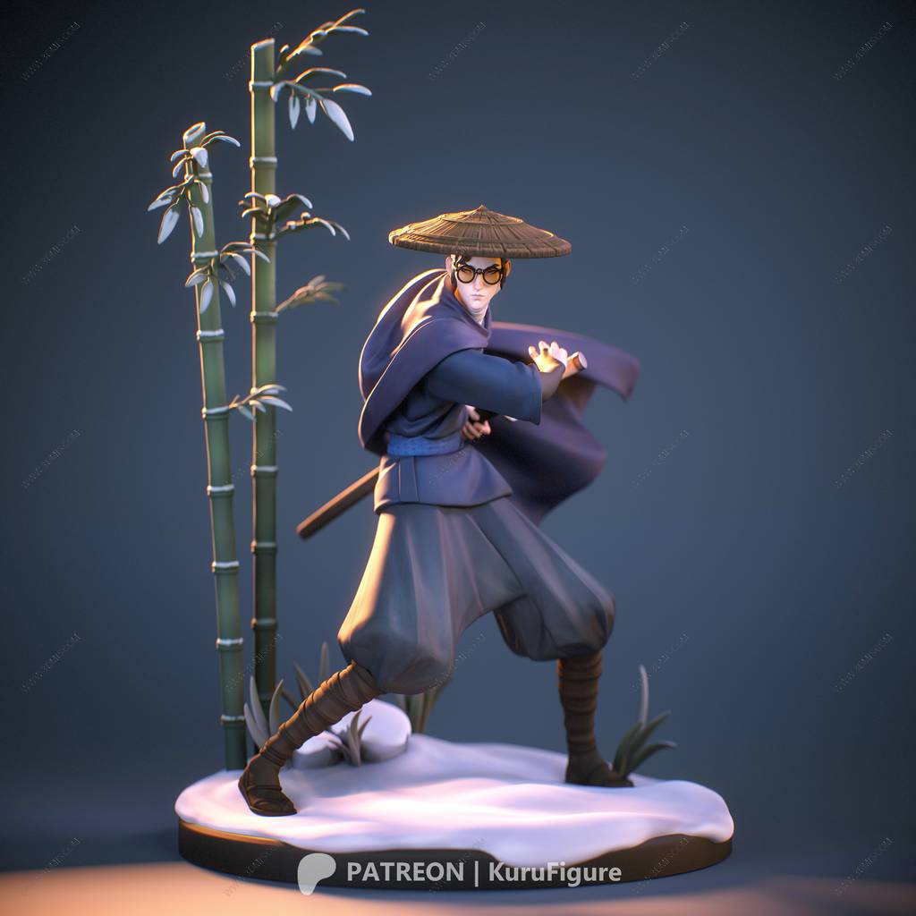 P站图纸印象馆 Kuru Figure 蓝眼武士 阿水 Kuru Figure 蓝眼武士 阿水
