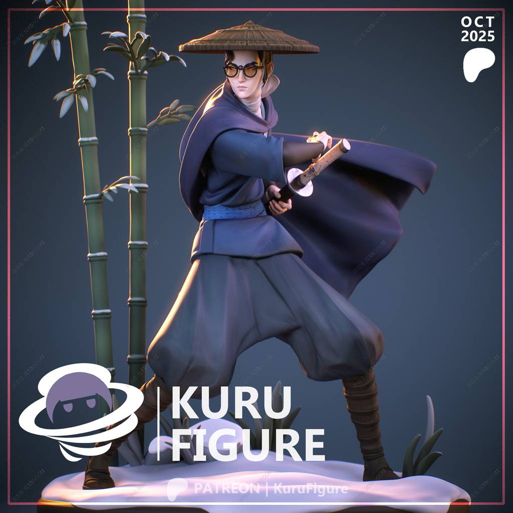 P站图纸印象馆 Kuru Figure 蓝眼武士 阿水 Kuru Figure 蓝眼武士 阿水