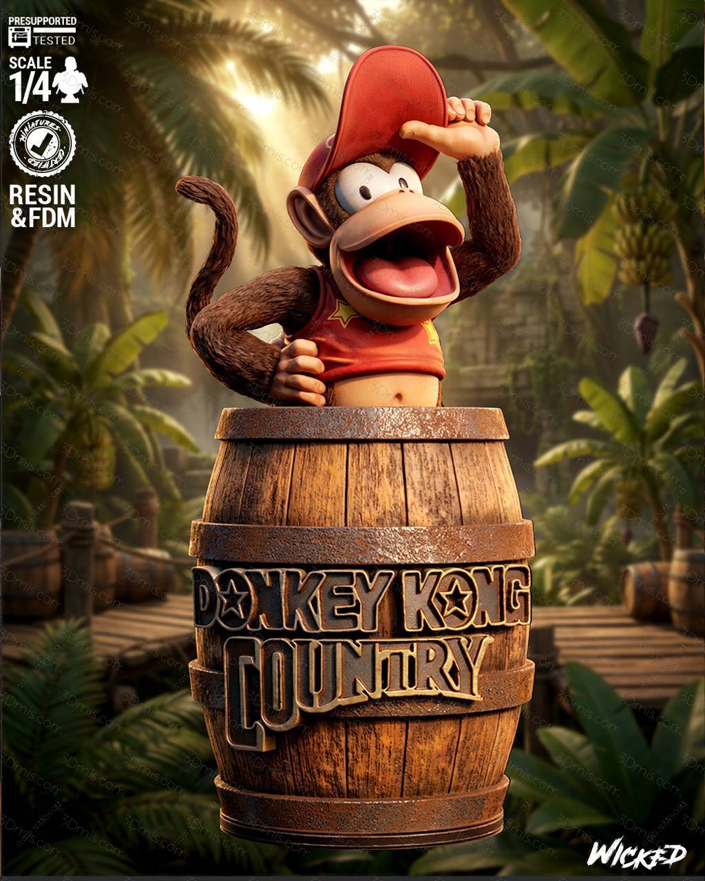 P站图纸印象馆 3DWicked 大金刚 迪迪 3DWicked 大金刚 迪迪