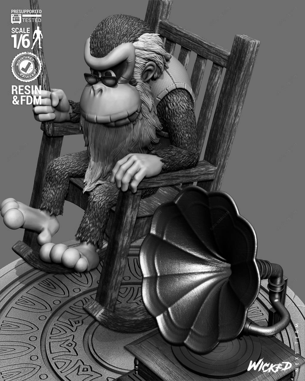 P站图纸印象馆 3DWicked 大金刚 老刚 3DWicked 大金刚 老刚