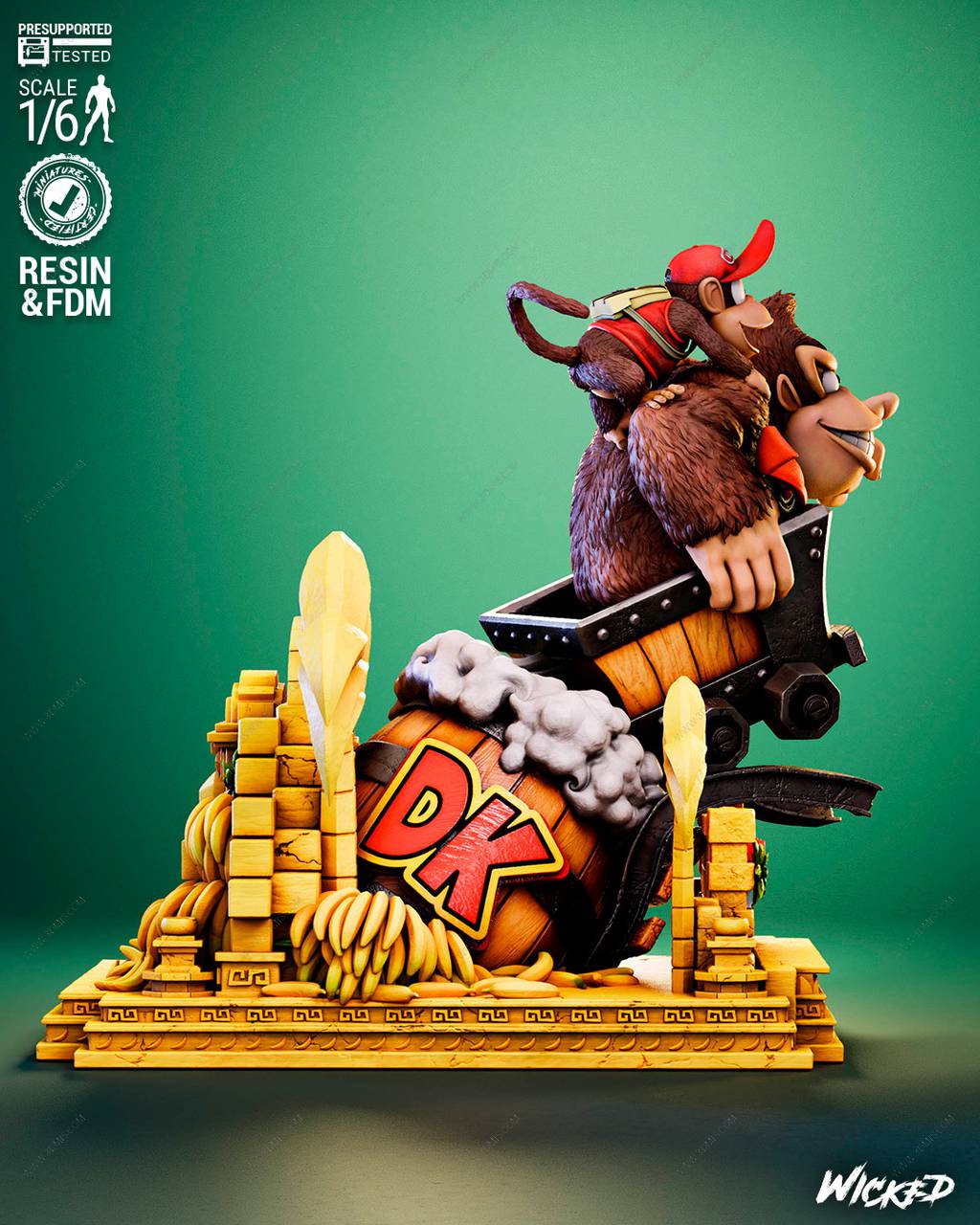 P站图纸印象馆 3DWicked 大金刚 金刚和迪迪 3DWicked 大金刚 金刚和迪迪