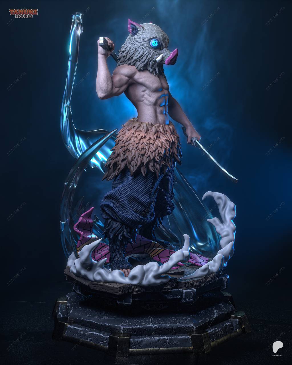 P站图纸印象馆 Tanuki Figures 鬼灭之刃 嘴平伊之助 Tanuki Figures 鬼灭之刃 嘴平伊之助